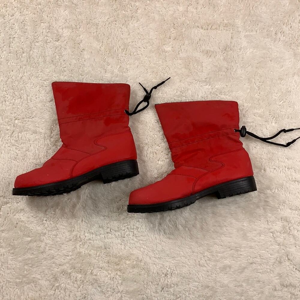 Vintage Crater Ridge Lena red ankle cinch boots, 7W